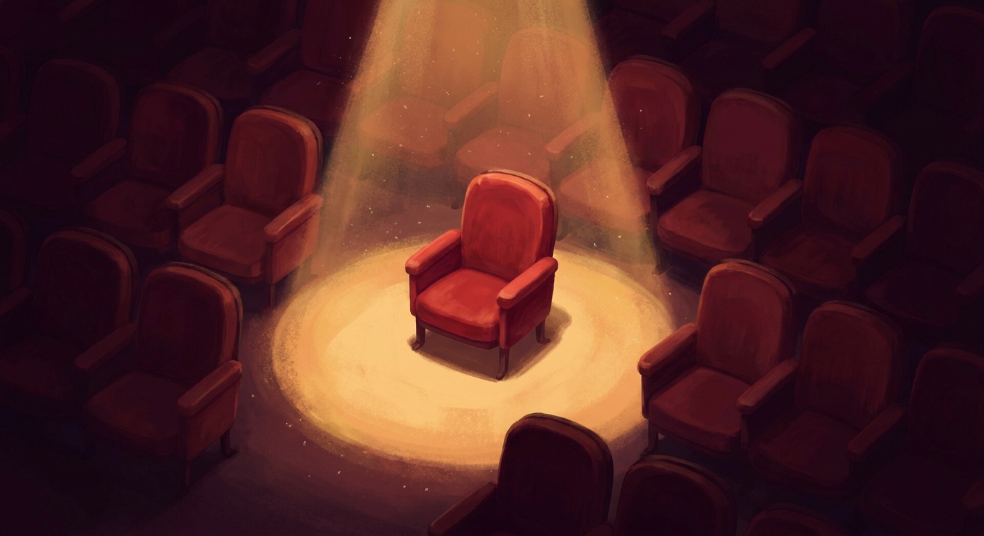 Illustration : fauteuils de théâtre sous les projecteurs